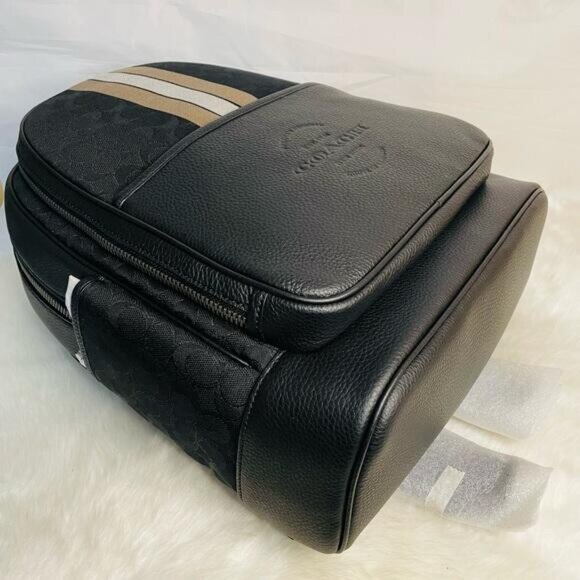 NWT Thompson Backpack In Signature Jacquard with Varsity Stripe - Picture 10 of 10